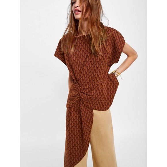 ZARA Jacquard T-Shirt - Picture 4 of 8